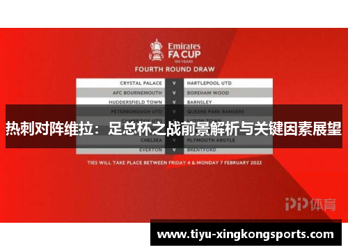 热刺对阵维拉：足总杯之战前景解析与关键因素展望