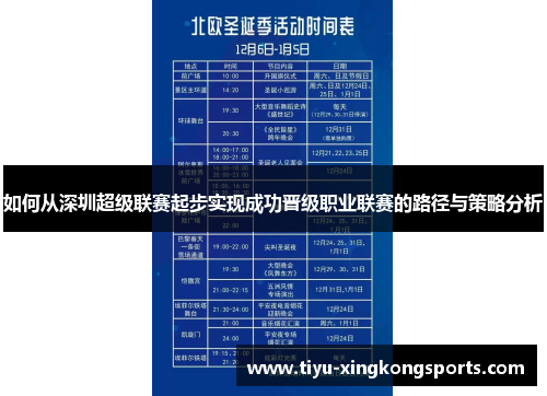 如何从深圳超级联赛起步实现成功晋级职业联赛的路径与策略分析